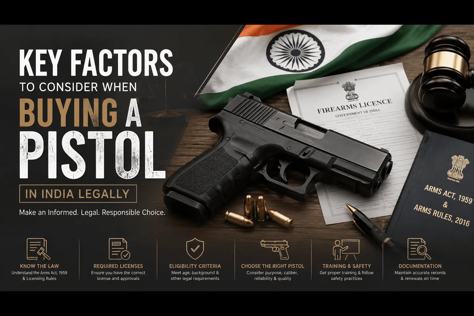 Key Factors to Consider When Buying a Pistol in India Legally
