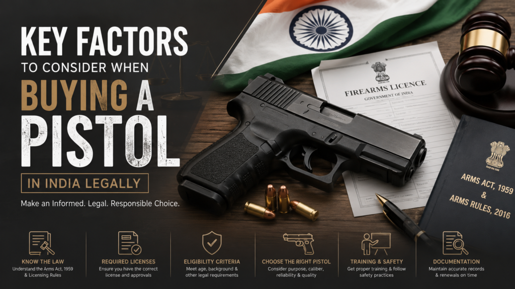 Key Factors to Consider When Buying a Pistol in India Legally